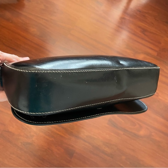 Dooney & Bourke Toiny Collection Full Flap Bag Black Leather Purse - Picture 8 of 10